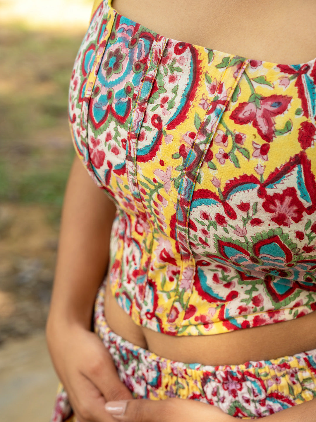 So You Mrinalini (Milli): Vibrant Handblock Coord Set for Women