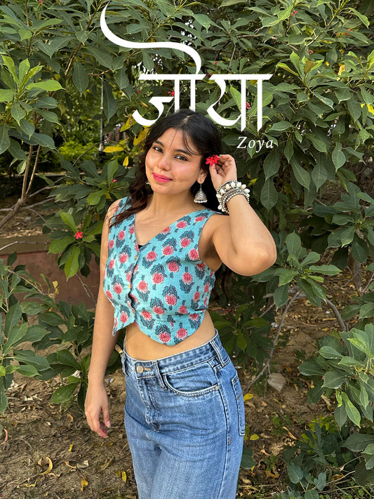 So You Zoya: Kantha Waistcoat for Women