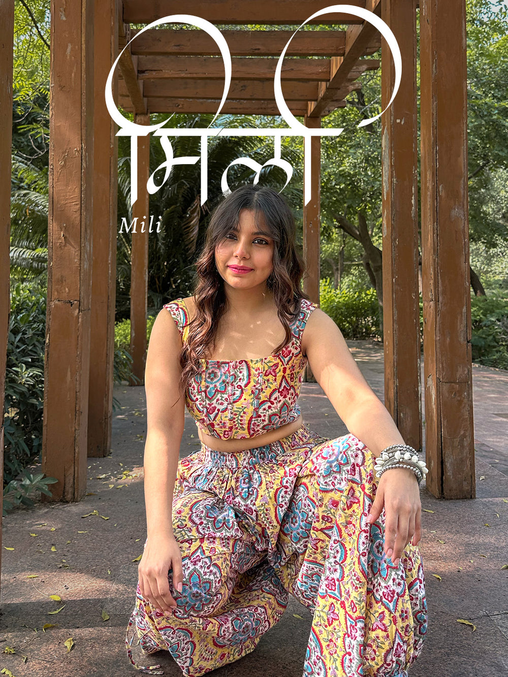 So You Mrinalini (Milli): Vibrant Handblock Coord Set for Women